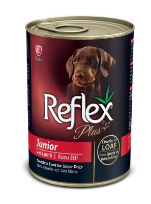 Reflex Plus Kuzulu Yavru Köpek Konserve Et Parçalı 415gr - 1