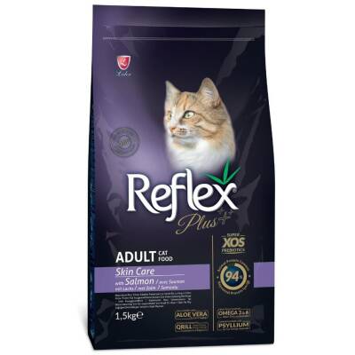 Reflex Plus Skin Care Deri Ve Tüy Bakımı Somonlu Yetişkin Kedi Maması 1,5 Kg - 1