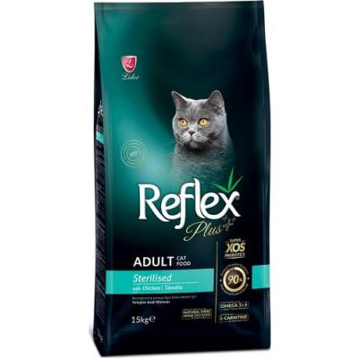 Reflex Plus Sterilised Tavuklu Kısırlaştırılmış Yetişkin Kedi Maması 15 KG - 1