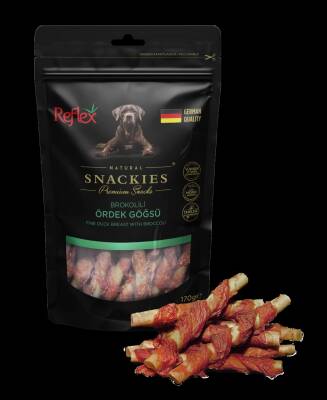 Reflex Snackies Brokoli Ördek Göğsü Köpek Ödülü 170 Gr - 1