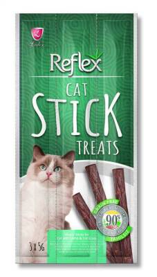 Reflex Sticks Kuzu Etli Ve Kedi Çimli Kedi Ödül Çubukları 3x5 Gr - 1