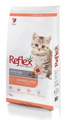 Reflex Tavuklu ve Pirinçli Yavru Kedi Maması 15 + 1 KG - 1