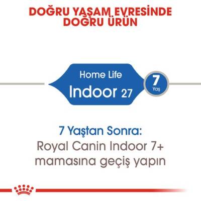 Royal Canin Indoor 27 Evden Çikmayan Kedilere Özel Mama 2 Kg - 2