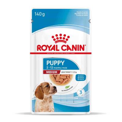 Royal Canin Medium Puppy Orta Irk Yavru Köpekler İçin Parça Etli Konserve Mama 140 Gr * 10 Adet - 1