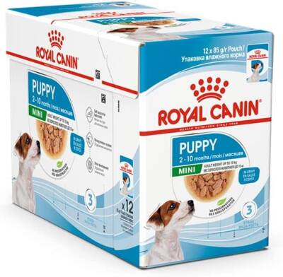 Royal Canin Mini Puppy Pouch Konserve Yavru Köpek Maması 12 x 85 G - 1