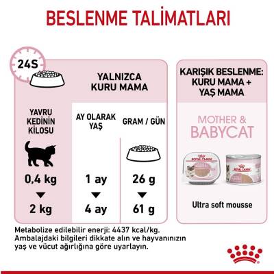 Royal Canin Mother&Baby Cat 34 Anne Ve Yavru Kedi Maması 4 Kg - 3