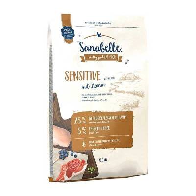 Sanabelle Sensitive Kuzu Etli Yetişkin Kedi Maması 10kg - 1