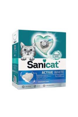 Sanicat Active White Oxygen Control Ultra Topaklanan Oksijen Kontrol Kedi Kumu 10lt - 1