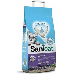 Sanicat Classic Lavantalı Oksijen Kontrollü Emici Topaklaşan Bentonit Kedi Kumu 10 L - 2