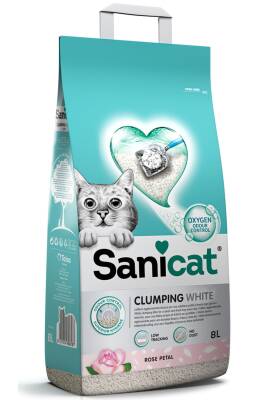 Sanicat Clumping White Rose Kedi Kumu 8L - 1