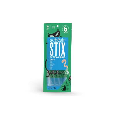 Schesir Cat Stix Ton Balıklı Krema Kedi Ödülü 6x15gr - 1