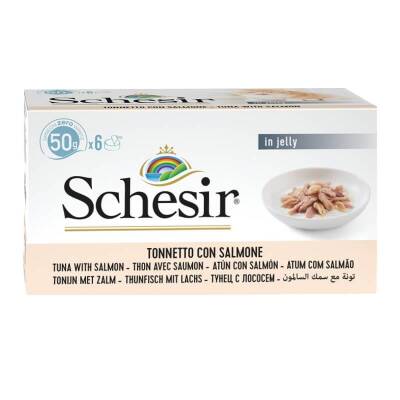 Schesir Ton Balıklı Ve Somonlu Yaş Kedi Maması 50gr 6 Al 5 Öde - 1