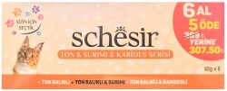 Schesir Ton Surimi Ve Krides Serisi Konserve Kedi Maması 85 Gr 6 Al 5 Öde - 2