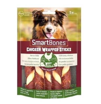 SmartBones Tavuk Sargılı Medium Stick Köpek Ödülü 5'li 125 G - 1