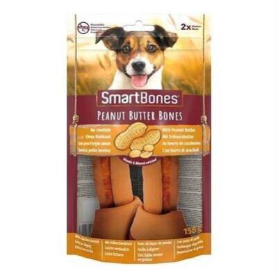 Smartbones Tavuklu Fıstık Ezmeli Medium Düğüm Kemik Köpek Ödülü 2'li 158 G - 1