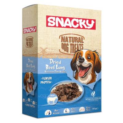 Snacky Kurutulmuş Dana Akciğer Köpek Ödül Maması 80 gr - 1