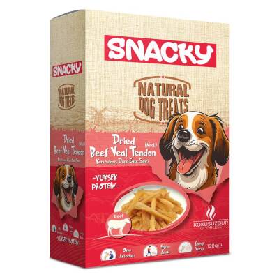 Snacky Kurutulmuş Dana Ense Siniri Köpek Ödül Maması 120 gr - 1