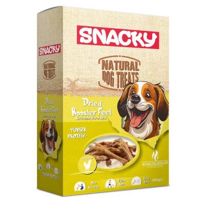 Snacky Kurutulmuş Horoz Ayak Köpek Ödül Maması 100 gr - 1