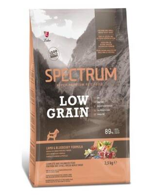 Spectrum Low Grain Kuzu Etli ve Yaban Mersinli Mini ve Küçük Irk Yetişkin Köpek Maması 2,5kg - 1