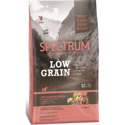 Spectrum Low Grain Kuzu ve Yaban Mersinli Orta ve Büyük Irk Yavru Köpek Maması 2,5Kg - 1