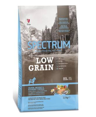 Spectrum Low Grain Somonlu & Hamsili Yaban Mersinli Mini ve Küçük Irk Yetişkin Köpek Maması 2,5kg - 1