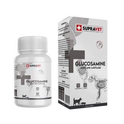 Supravet Kedi ve Köpek Eklem Sağlığı Güçlendirici Glukozamin Tablet+Vitamin C 75 Tablet - 1