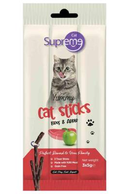 Supreme Cat Sığır Etli Ve Elmalı Kedi Ödül Çubuğu 3X5gr - 1