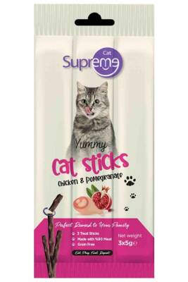 Supreme Cat Tavuklu Ve Narlı Kedi Ödül Çubuğu 3x5gr - 1