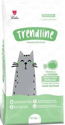 Trendline Gourmet Renkli Karışık Yetişkin Kedi Maması 10 kg - 1