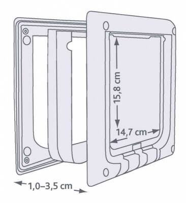 Trixie Kedi Kapısı Elektromanyetik 21,1x24,4cm - 2