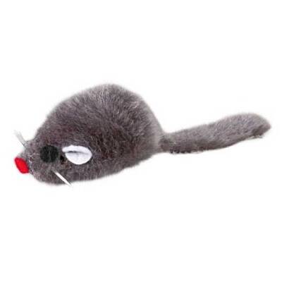 Trixie Kedi Oyuncağı Peluş Fare 5cm Gri - 1