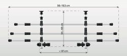 Trixie Köpek Alüminyum Bagaj Demiri 34-48x96-163cm - 2