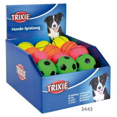 Trixie Köpek Yüzen Natürel Kauçuk Fosforlu Top 6cm - 1