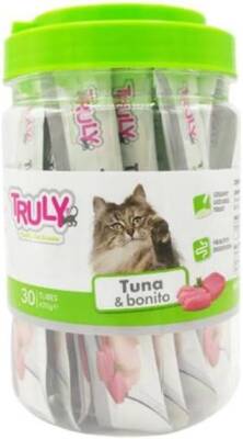 Truly Palamut Ve Ton Balıklı Yetişkin Kedi Ödül Maması 30 x 14 G - 1