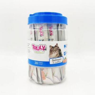 Truly Somon Ve Morina Balıklı Yetişkin Kedi Ödül Maması 30 x 14 G - 1