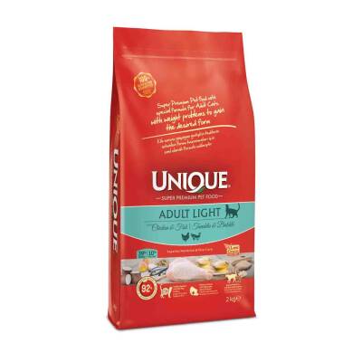 Unique Light Tavuklu Balıklı Light Yetişkin Kedi Maması 2 Kg - 1