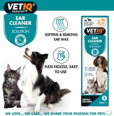 Vet iQ Ear Cleaner Kedi&Köpek Için Kulak Temizleme Solüsyonu 100 ml - 2