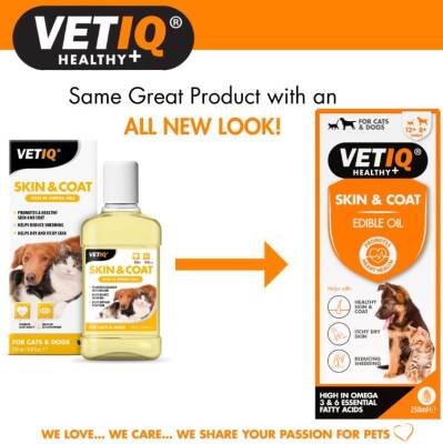 Vet IQ Kedi Ve Köpek İçin Deri ve Tüy Besleyici Omega Katkılı Vitamin 250 ml - 2