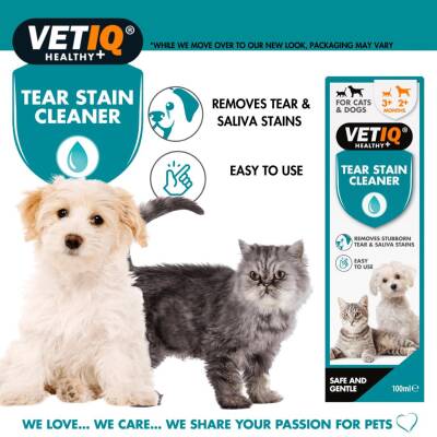 Vet IQ Tear Stain Remover Kedi ve Köpek Gözyaşı Leke Çıkarıcı 100 ml - 2