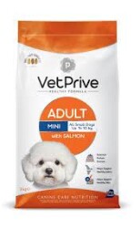 Vet Prive Mini Adult Küçük Irk Somonlu Köpek Maması 3 Kg - 1