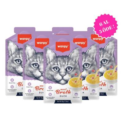 Wanpy Ördek Etli Kedi Çorbası 50 Gr 6 Al 5Öde - 3