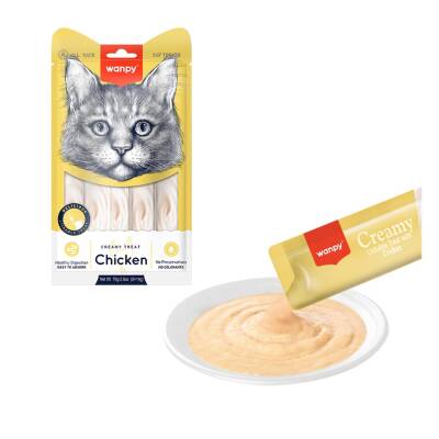 Wanpy Sıvı Tavuklu Kedi Ödülü 5x14 gr - 1