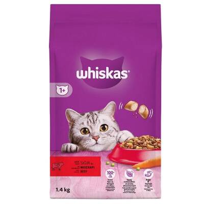 Whiskas Biftekli Ciğerli Kuru Kedi Maması 1.4 Kg - 1