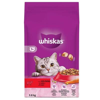 Whiskas Biftekli Havuçlu Kuru Kedi Maması 3.8 Kg - 1