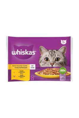 Whiskas Kümes Hayvanlı Yetişkin Kedi Konservesi 4x85gr - 1