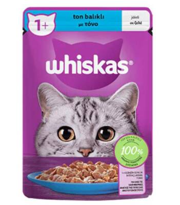 Whiskas Pouch Jöle İçinde Ton Balıklı Yetişkin Kedi Konservesi 85gr - 1