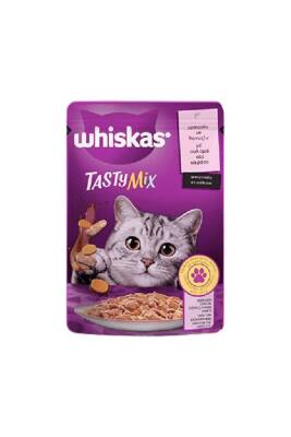 Whiskas Pouch Tastymix Sos Içinde Somonlu Ve Havuçlu Yetişkin Kedi Konservesi 85 gr - 1