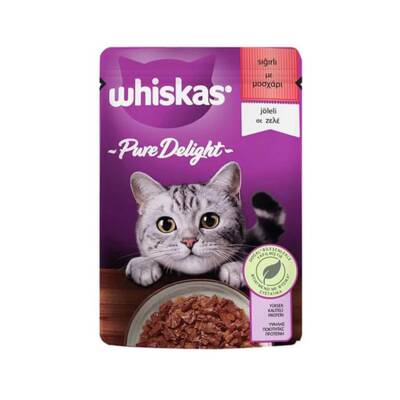 Whiskas Pure Delight Güveç Sığır Etli Kedi Konserve Maması 85 gr - 1