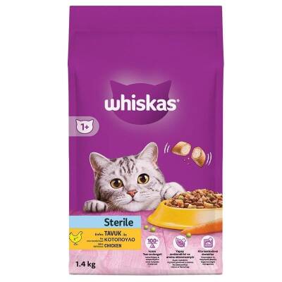 Whiskas Steriled Kısırlaştırılmış Kedi Maması 1.4 Kg - 1